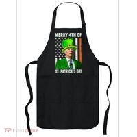 Merry 4th Of St Patrick's Day Joe Biden Leprechaun Hat Apron thumb 0