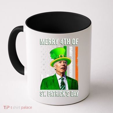 Merry 4th Of St Patrick's Day Joe Biden Leprechaun Hat Coffee Mug