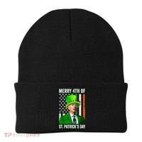 Merry 4th Of St Patrick's Day Joe Biden Leprechaun Hat Beanie thumb 0