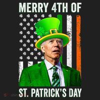 Merry 4th Of St Patrick's Day Joe Biden Leprechaun Hat Hat thumb 2