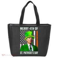 Merry 4th Of St Patrick's Day Joe Biden Leprechaun Hat Tote Bag thumb 0