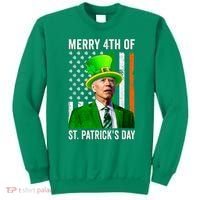 Merry 4th Of St Patrick's Day Joe Biden Leprechaun Hat Sweatshirt thumb 0
