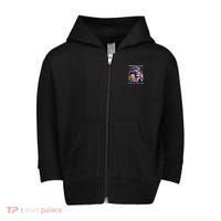 Make 4th Of July Great Again Funny Trump Drinking Beer Toddler Zip Fleece Hoodie thumb 0