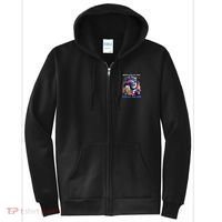 Make 4th Of July Great Again Funny Trump Drinking Beer Full Zip Hoodie thumb 0