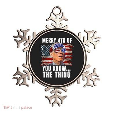 Merry 4th Of You Know The Thing Funny Biden Ornament