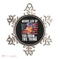 Merry 4th Of You Know The Thing Funny Biden Ornament thumb 0