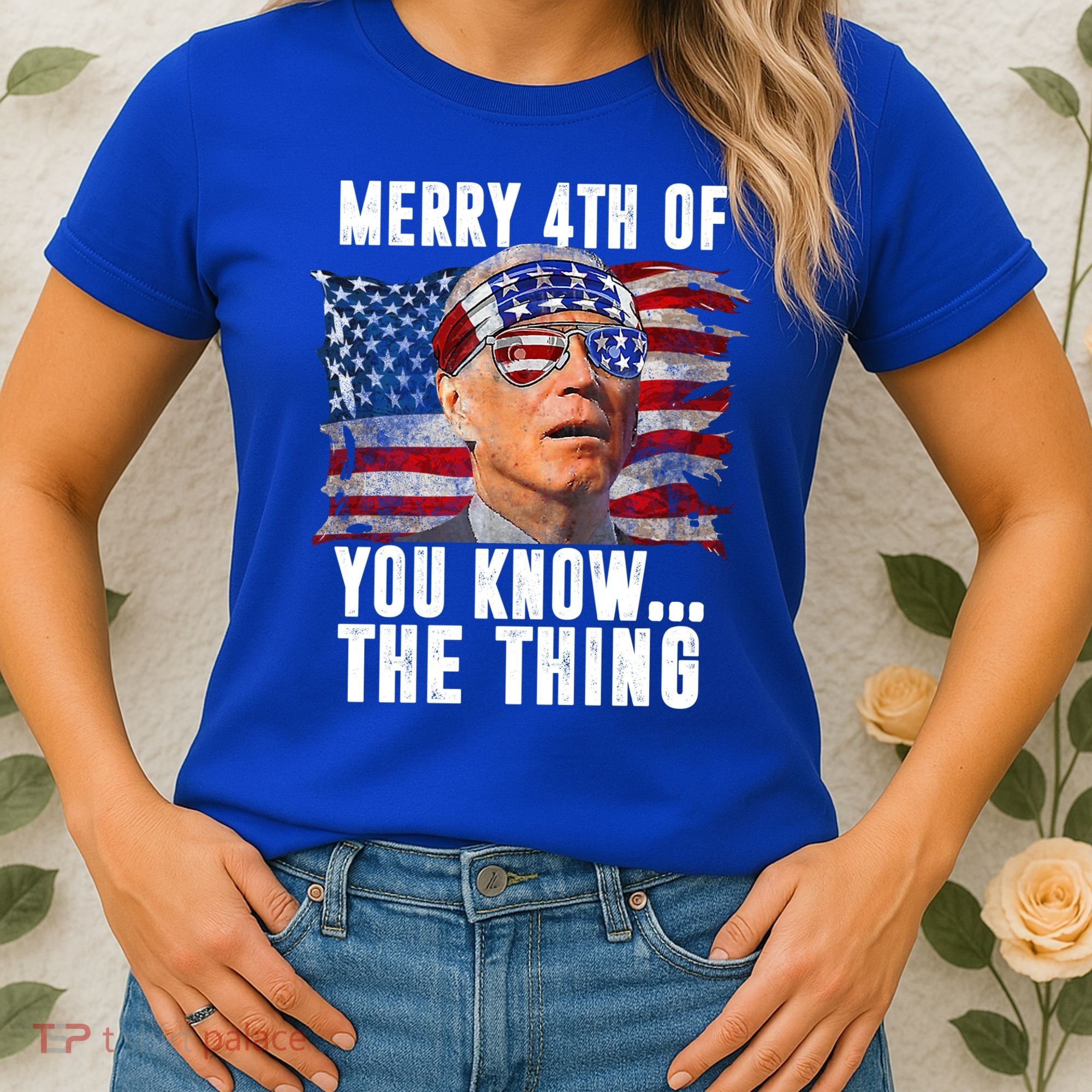 Merry 4th Of You Know The Thing Funny Biden Women's T-Shirt