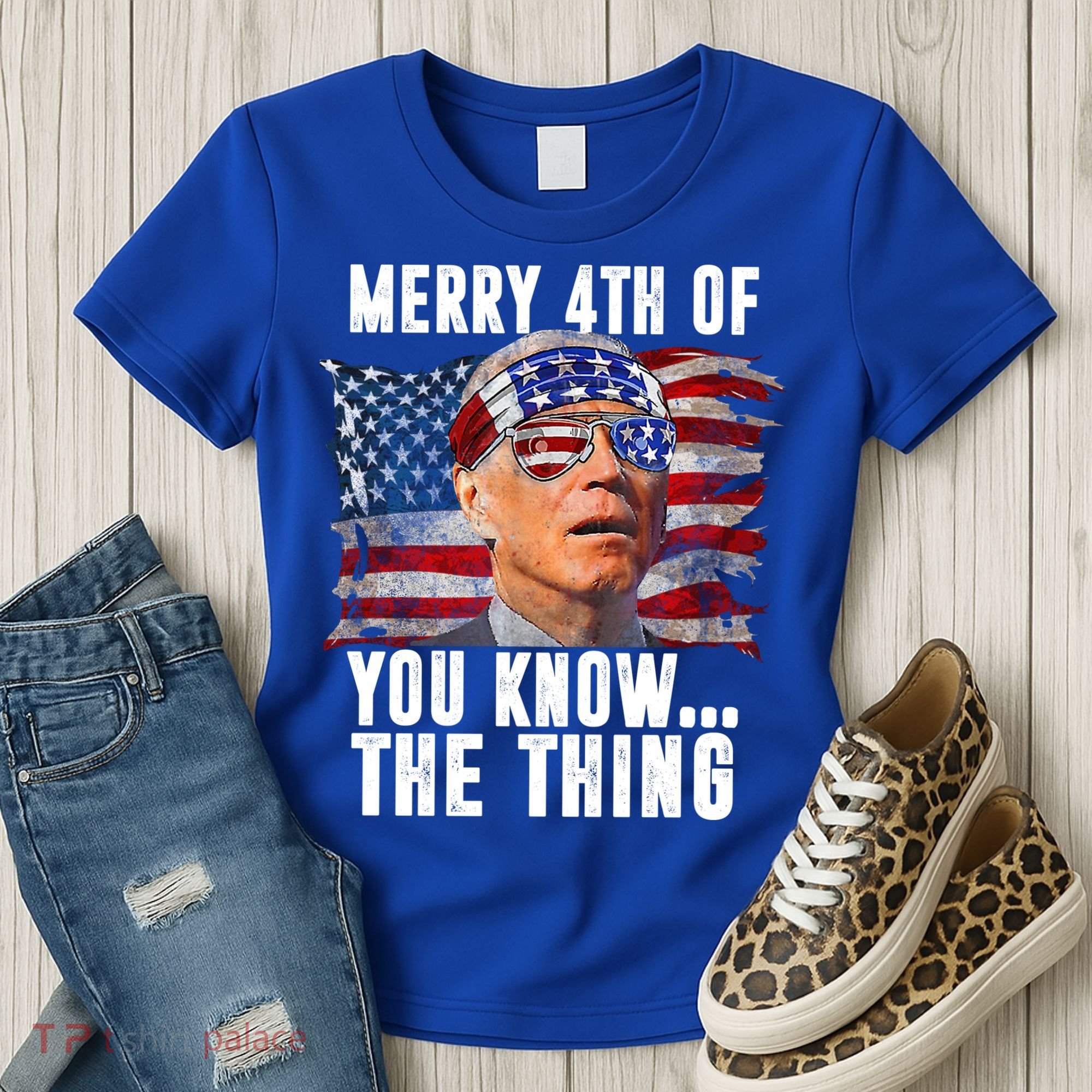 Merry 4th Of You Know The Thing Funny Biden Women's T-Shirt