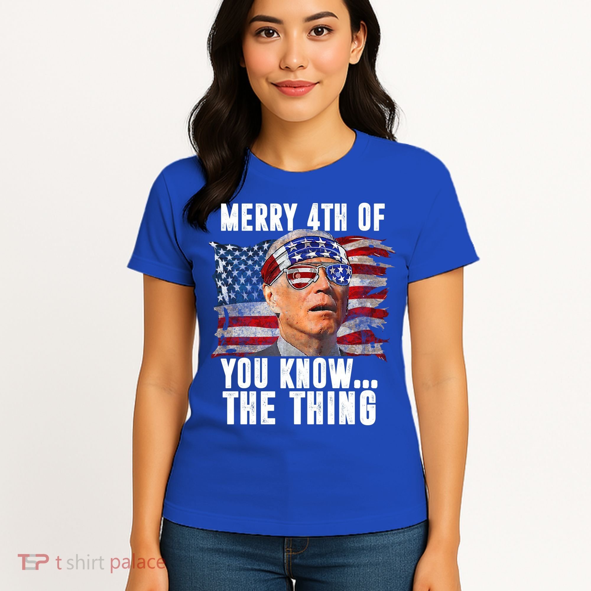 Merry 4th Of You Know The Thing Funny Biden Women's T-Shirt