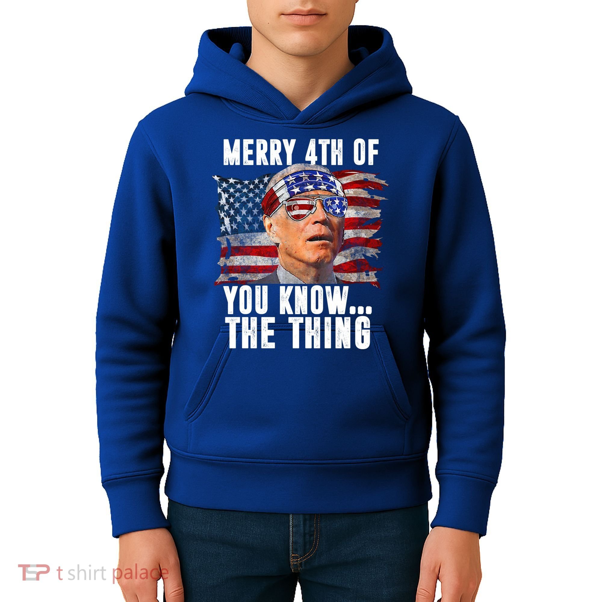 Merry 4th Of You Know The Thing Funny Biden Kids Hoodie