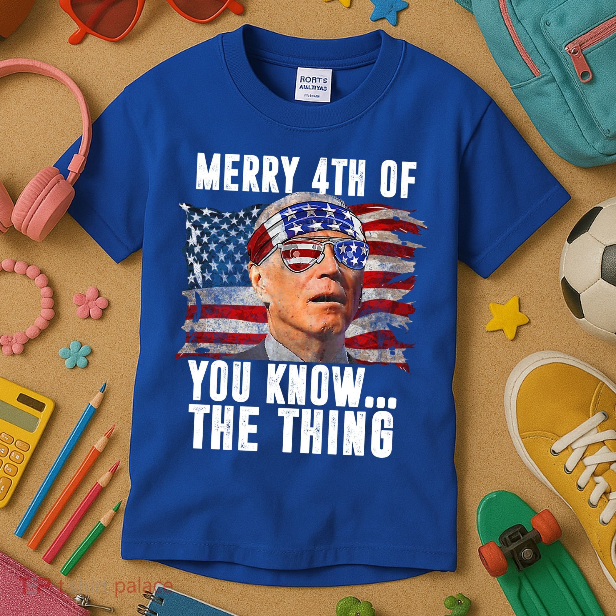 Merry 4th Of You Know The Thing Funny Biden Kids T-Shirt