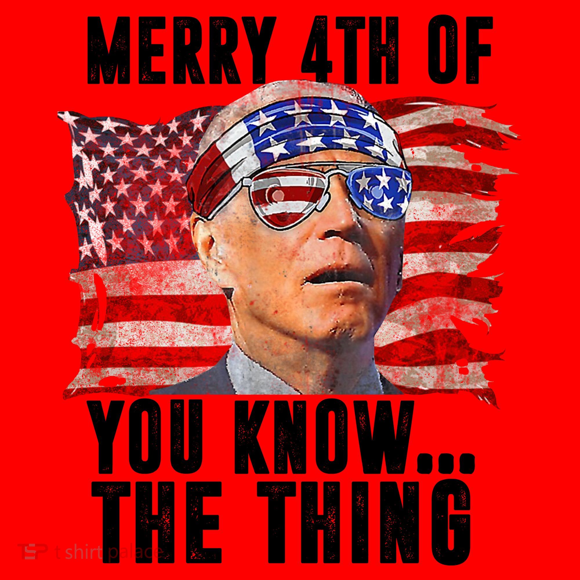 Merry 4th Of You Know The Thing Funny Biden Santa Hat