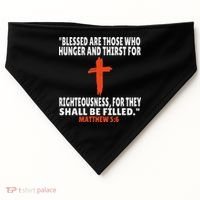 Matthew 56 Bible Verses Scripture USA-Made Doggie Bandana thumb 0