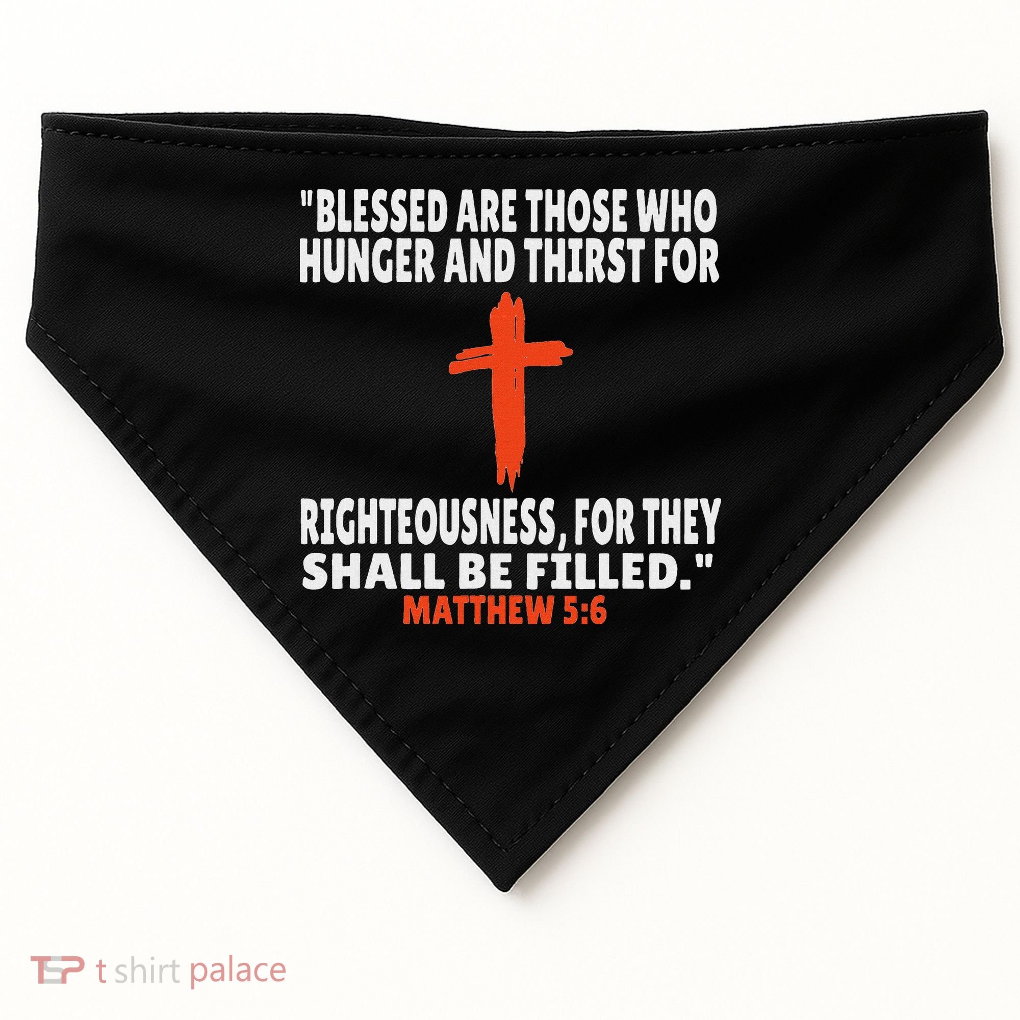 Matthew 56 Bible Verses Scripture USA-Made Doggie Bandana