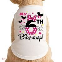 My 6st Birthday Funny Birthday Party Girl Doggie Tank thumb 0