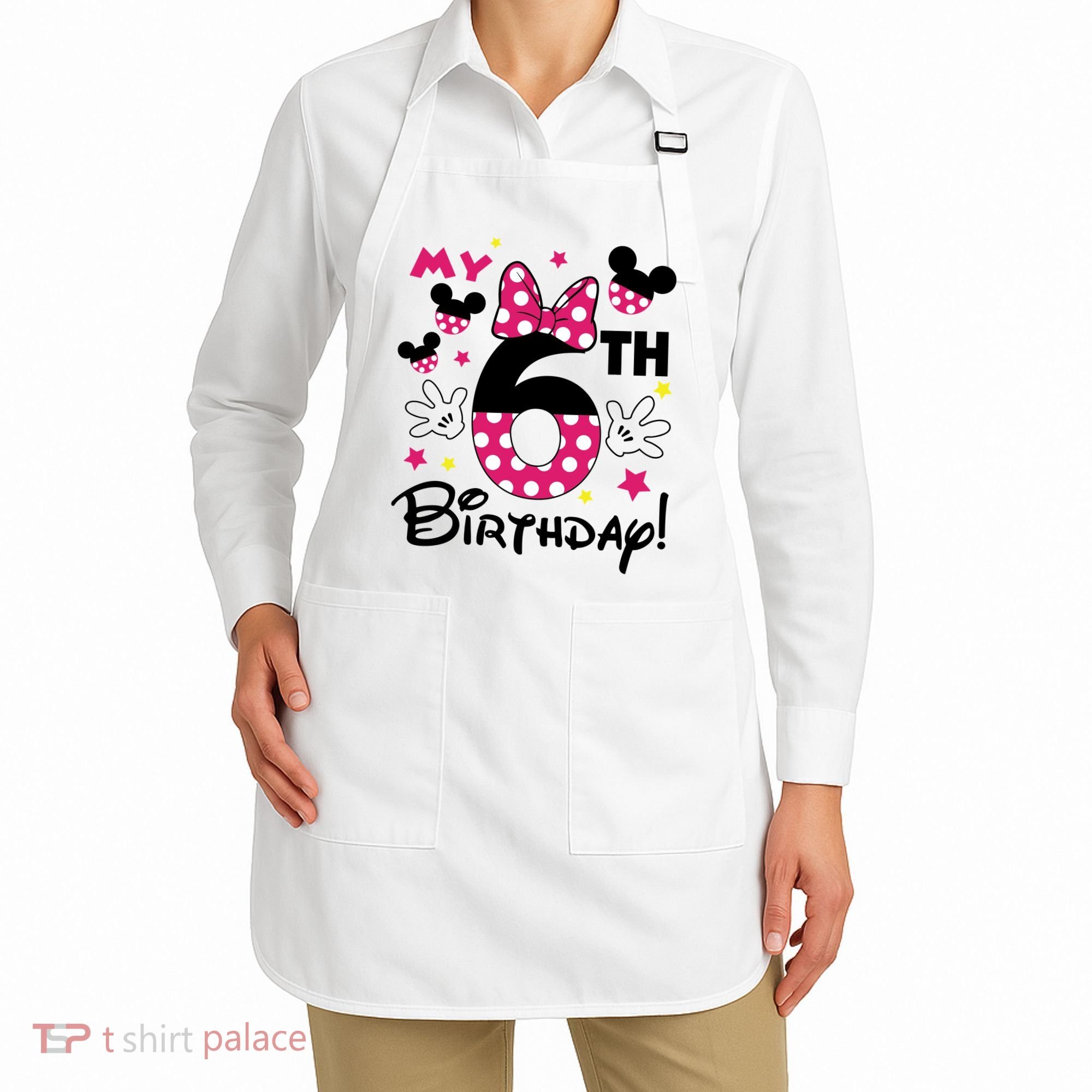 My 6st Birthday Funny Birthday Party Girl Apron