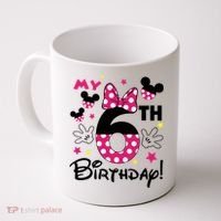 My 6st Birthday Funny Birthday Party Girl Coffee Mug thumb 0