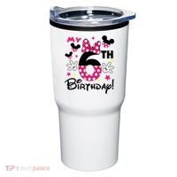 My 6st Birthday Funny Birthday Party Girl Tumbler thumb 0