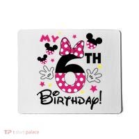 My 6st Birthday Funny Birthday Party Girl Mousepad thumb 0