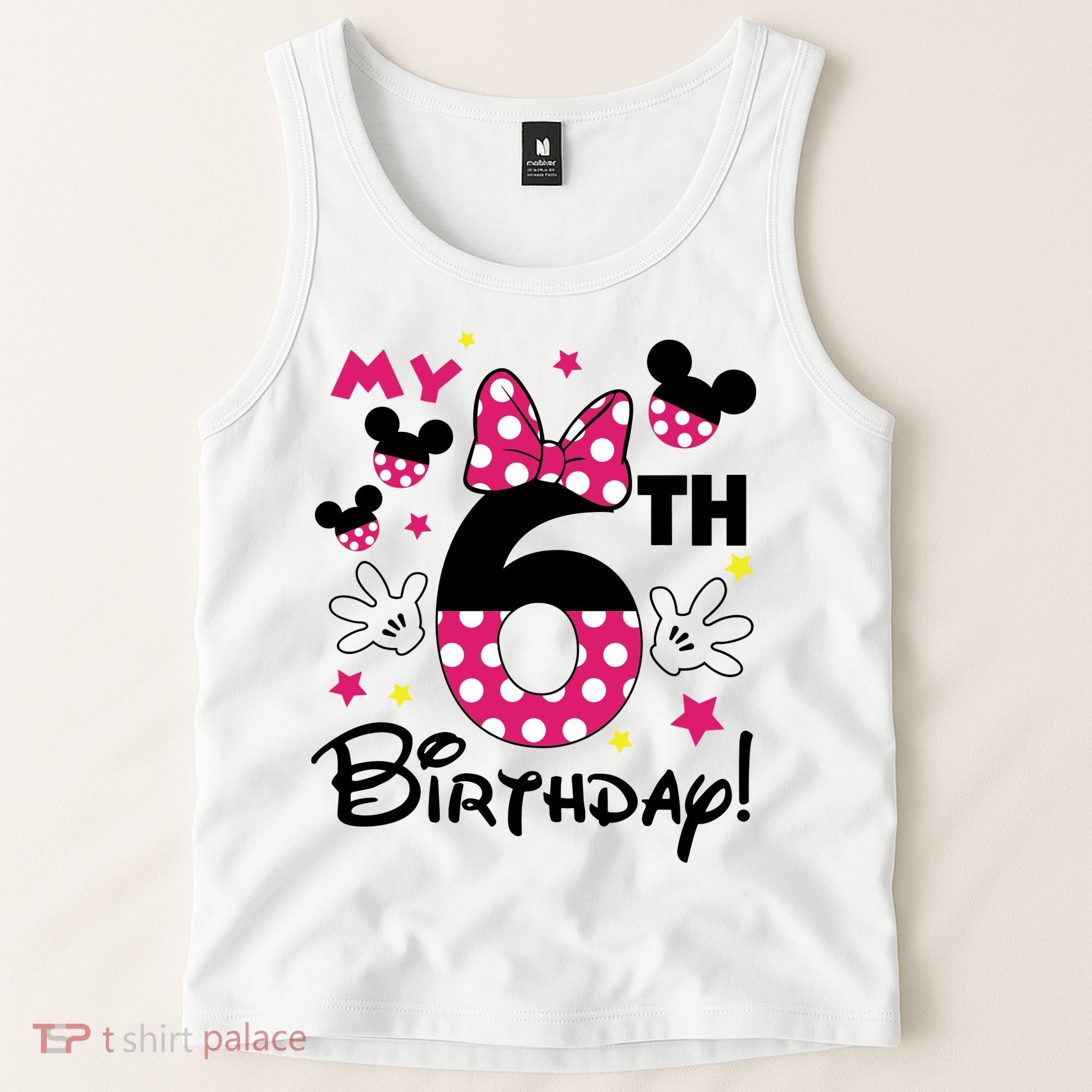 My 6st Birthday Funny Birthday Party Girl Tank Top