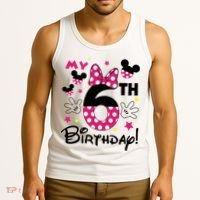 My 6st Birthday Funny Birthday Party Girl Tank Top thumb 3