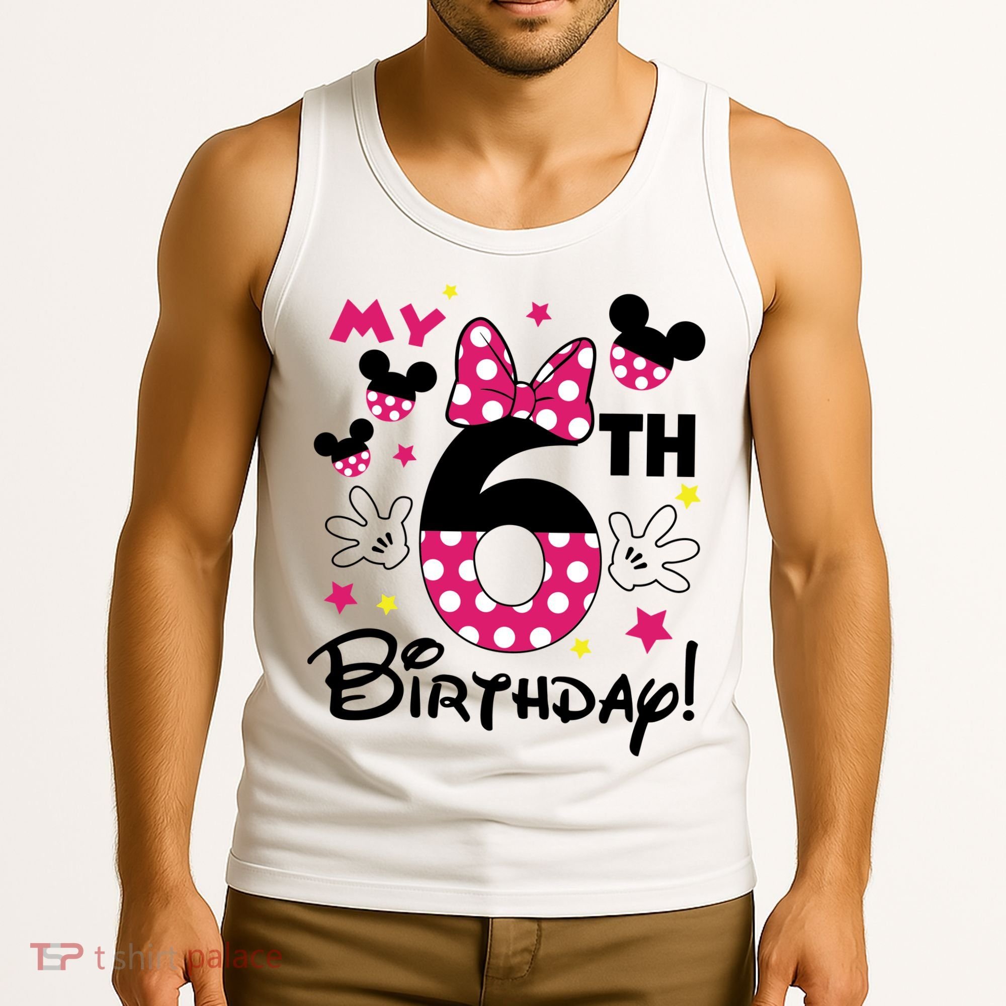 My 6st Birthday Funny Birthday Party Girl Tank Top