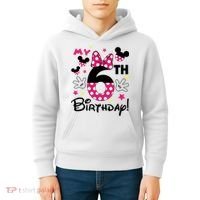 My 6st Birthday Funny Birthday Party Girl Kids Hoodie thumb 4