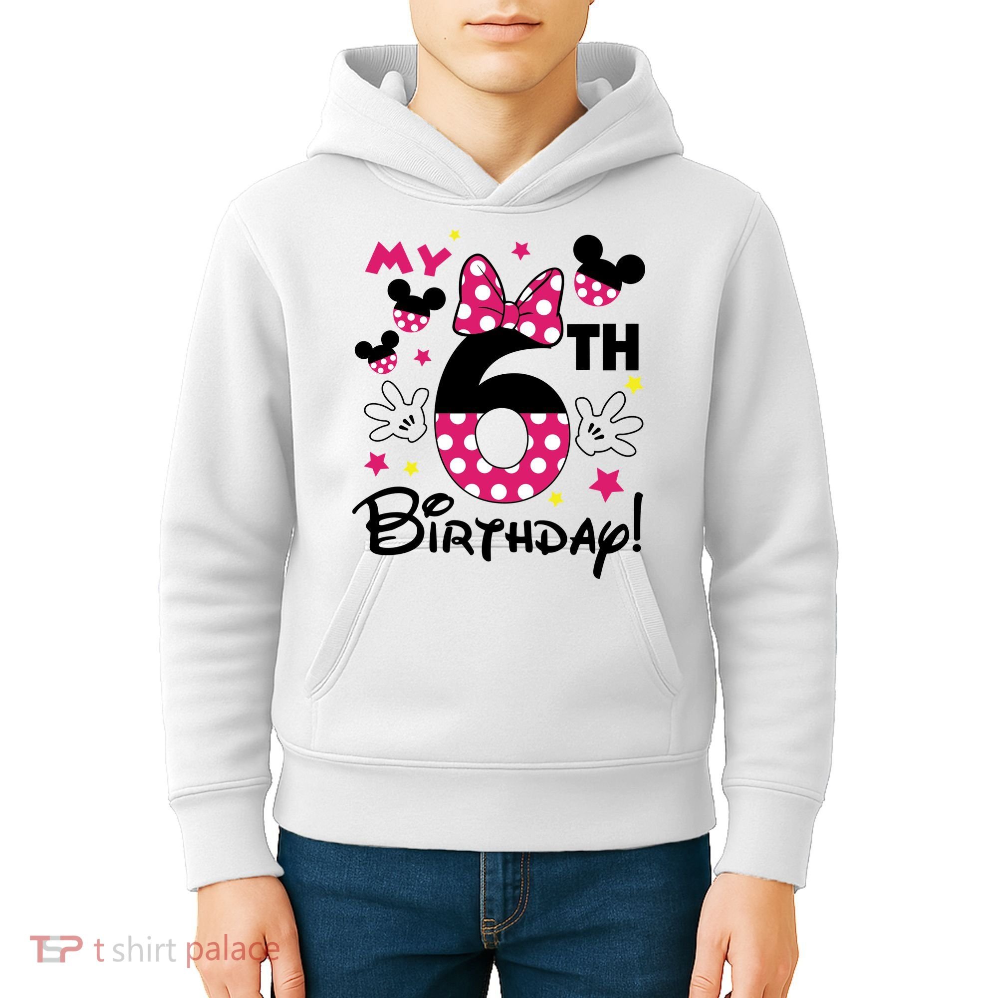 My 6st Birthday Funny Birthday Party Girl Kids Hoodie