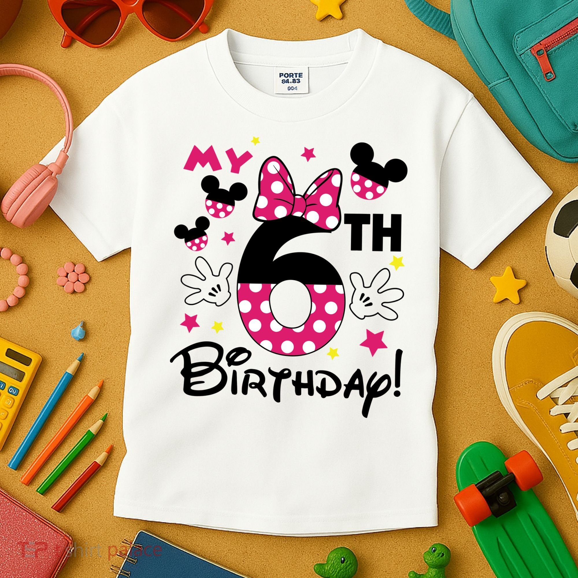 My 6st Birthday Funny Birthday Party Girl Kids T-Shirt
