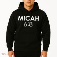 Micah 6:8 Bible Verse Christian Inspirational Catholic Hoodie thumb 2