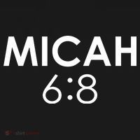 Micah 6:8 Bible Verse Christian Inspirational Catholic T-Shirt thumb 7