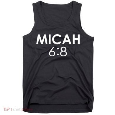 Micah 6:8 Bible Verse Christian Inspirational Catholic Tank Top
