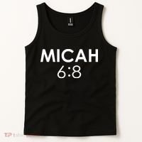 Micah 6:8 Bible Verse Christian Inspirational Catholic Tank Top thumb 2