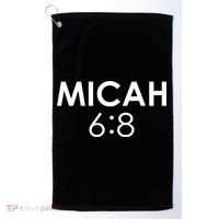 Micah 6:8 Bible Verse Christian Inspirational Catholic Golf Towel thumb 0