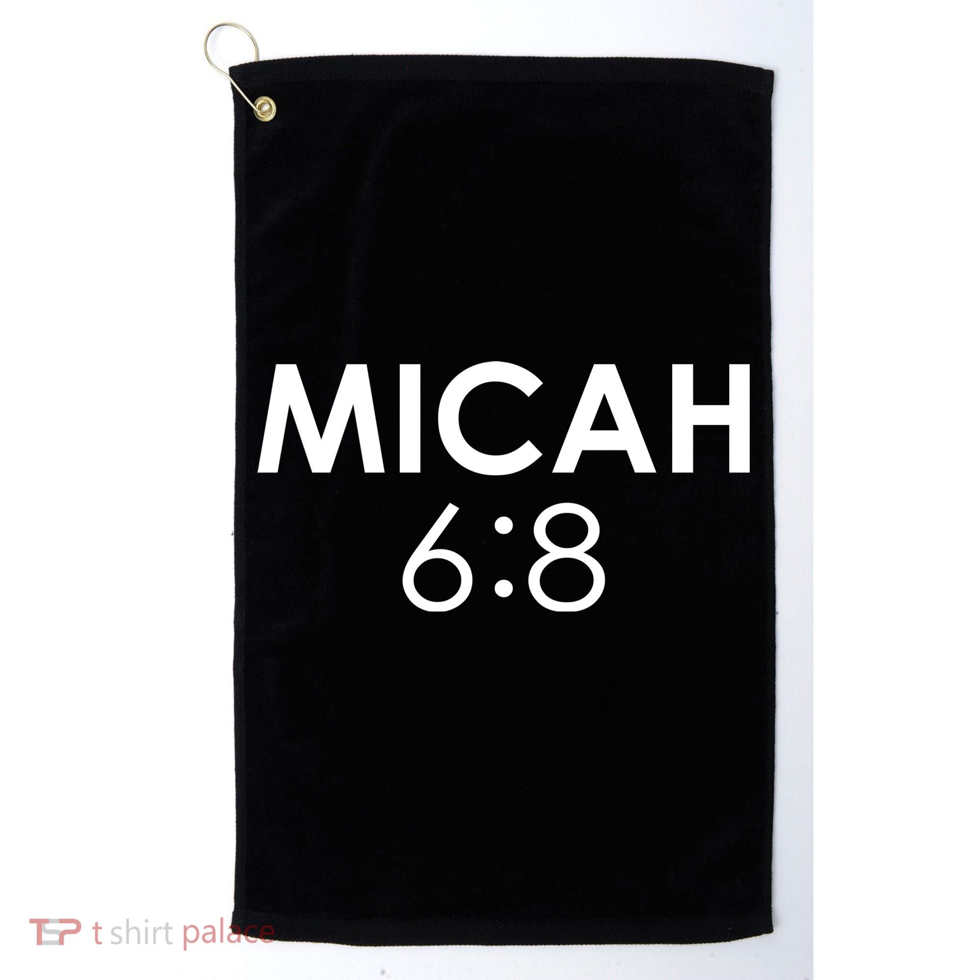 Micah 6:8 Bible Verse Christian Inspirational Catholic Golf Towel