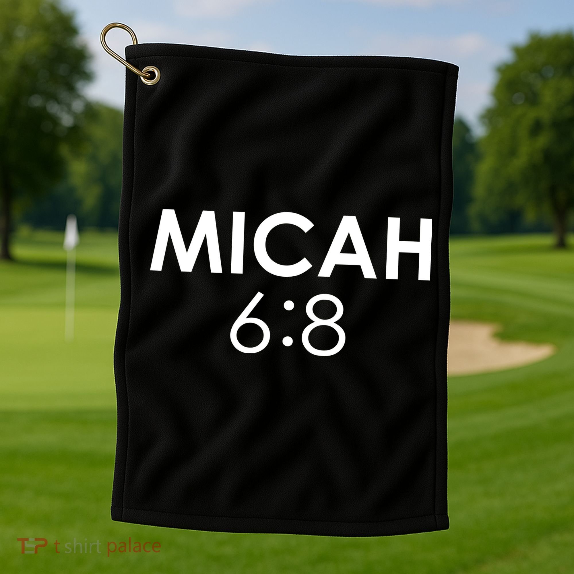 Micah 6:8 Bible Verse Christian Inspirational Catholic Golf Towel