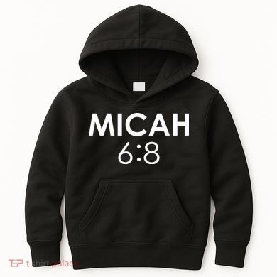 Micah 6:8 Bible Verse Christian Inspirational Catholic Kids Hoodie