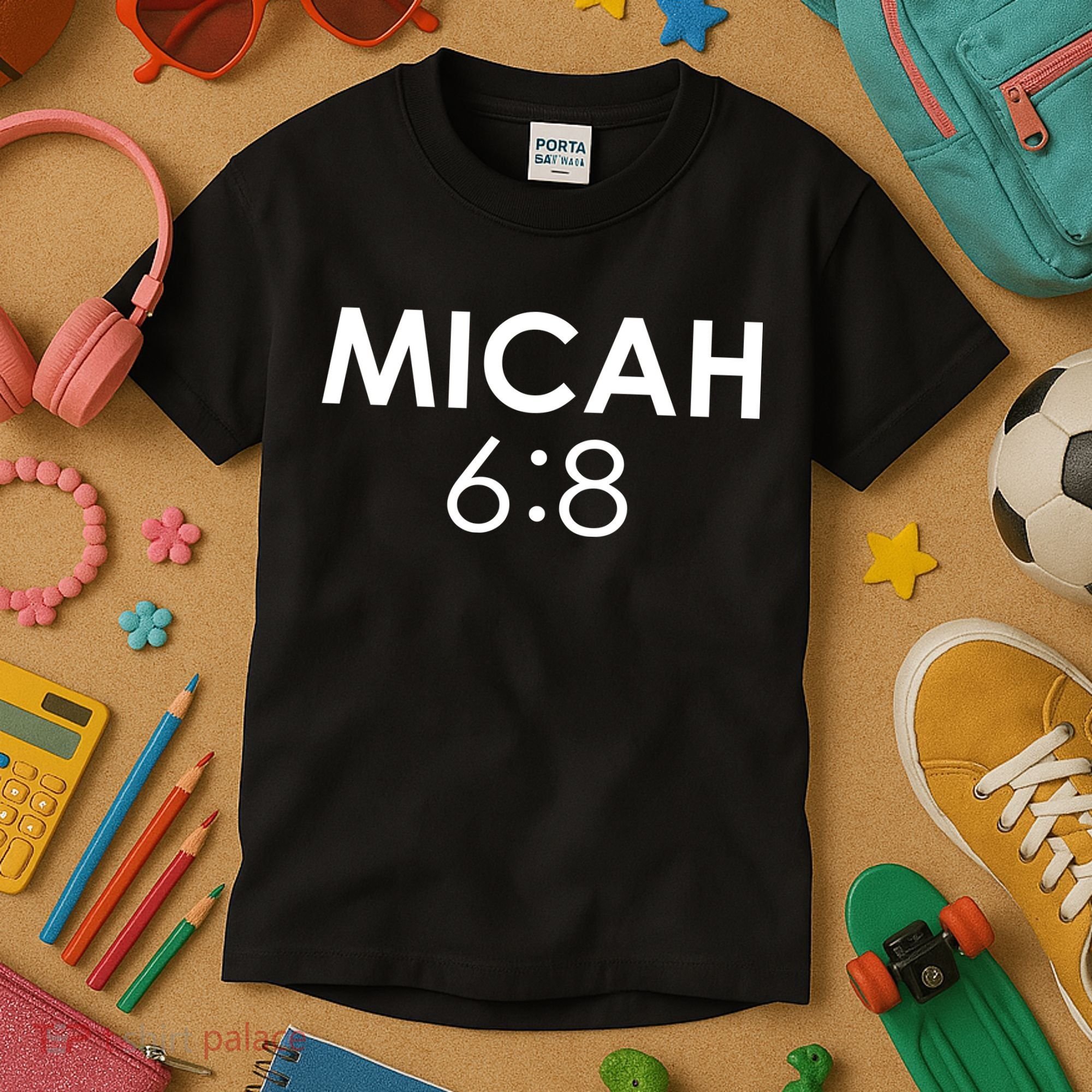 Micah 6:8 Bible Verse Christian Inspirational Catholic Kids T-Shirt