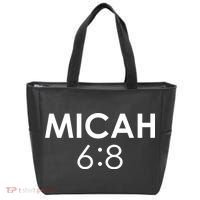 Micah 6:8 Bible Verse Christian Inspirational Catholic Tote Bag thumb 0