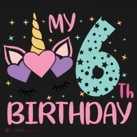 My 6th Birthday Unicorn Gift For Birthday Girl Hoodie thumb 2