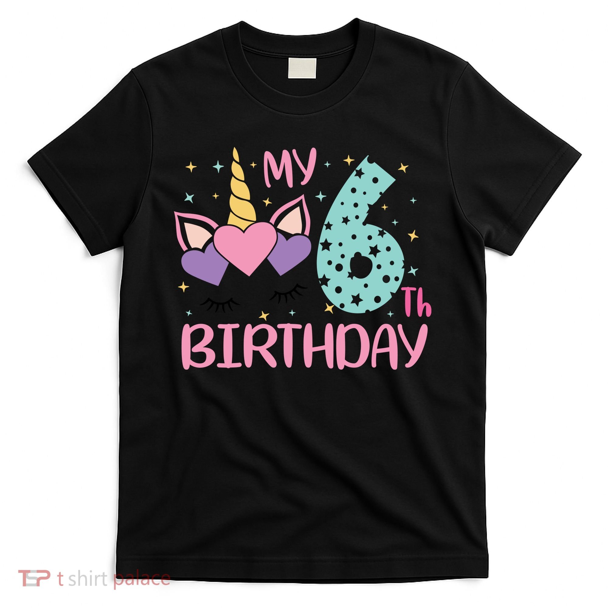 My 6th Birthday Unicorn Gift For Birthday Girl T-Shirt