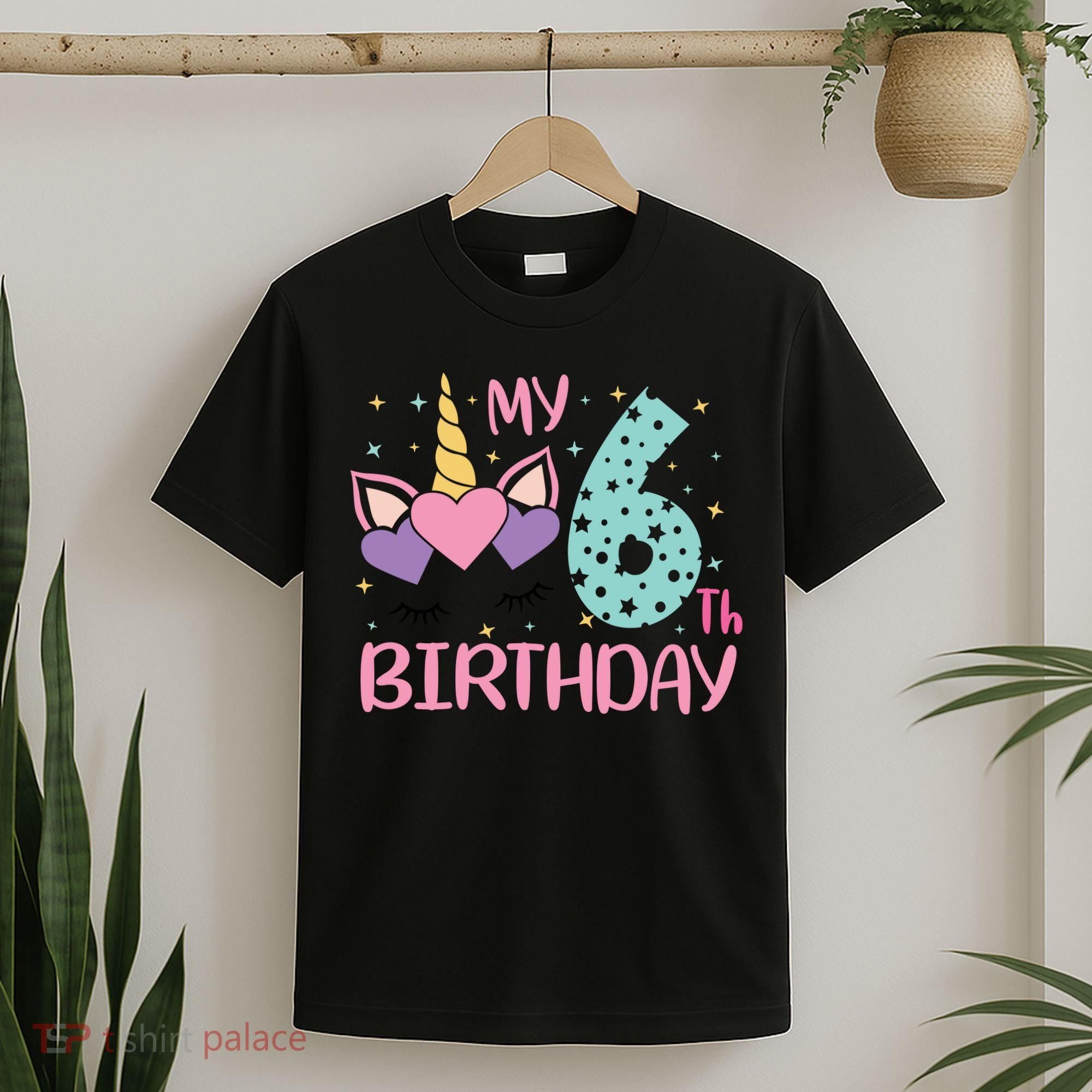 My 6th Birthday Unicorn Gift For Birthday Girl T-Shirt