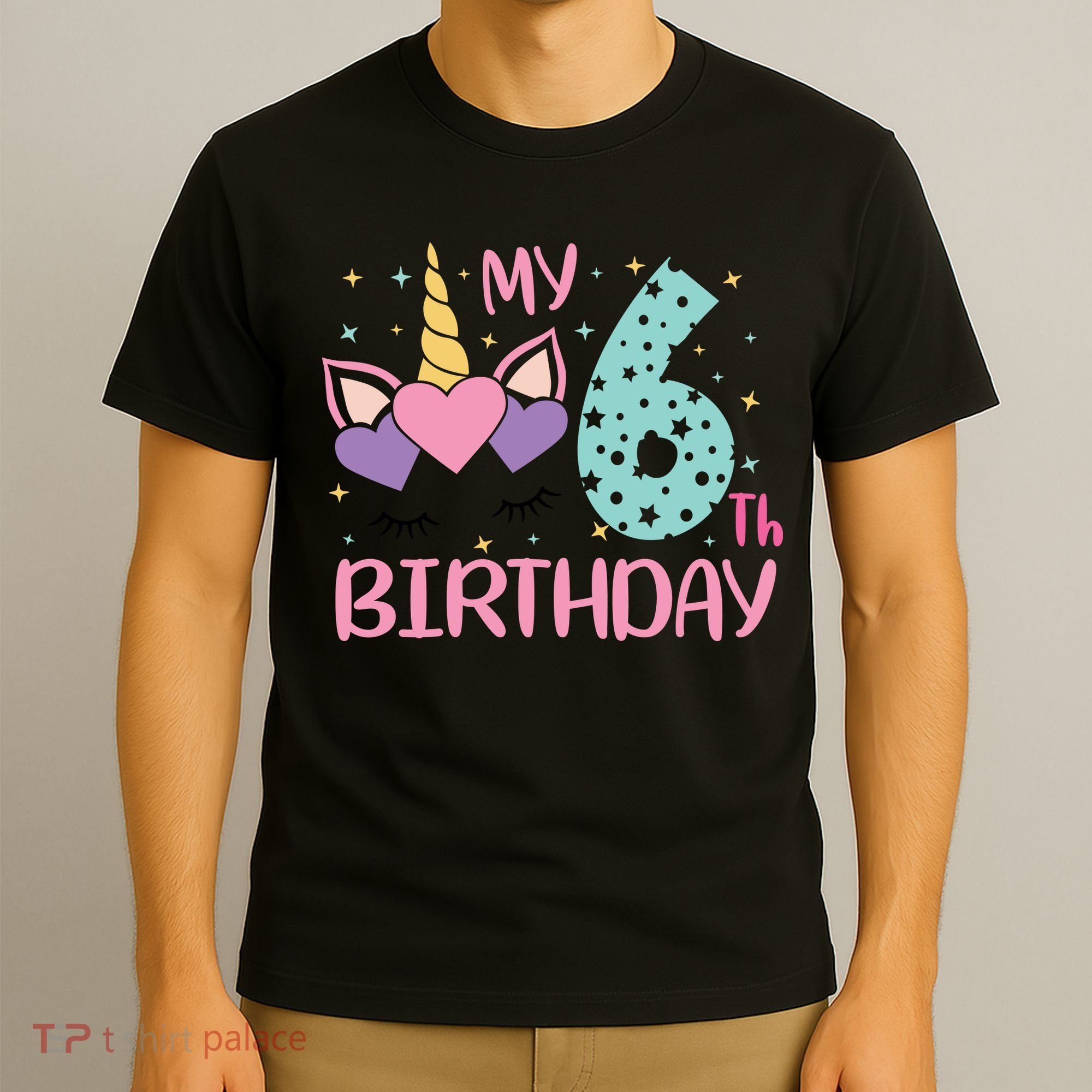 My 6th Birthday Unicorn Gift For Birthday Girl T-Shirt