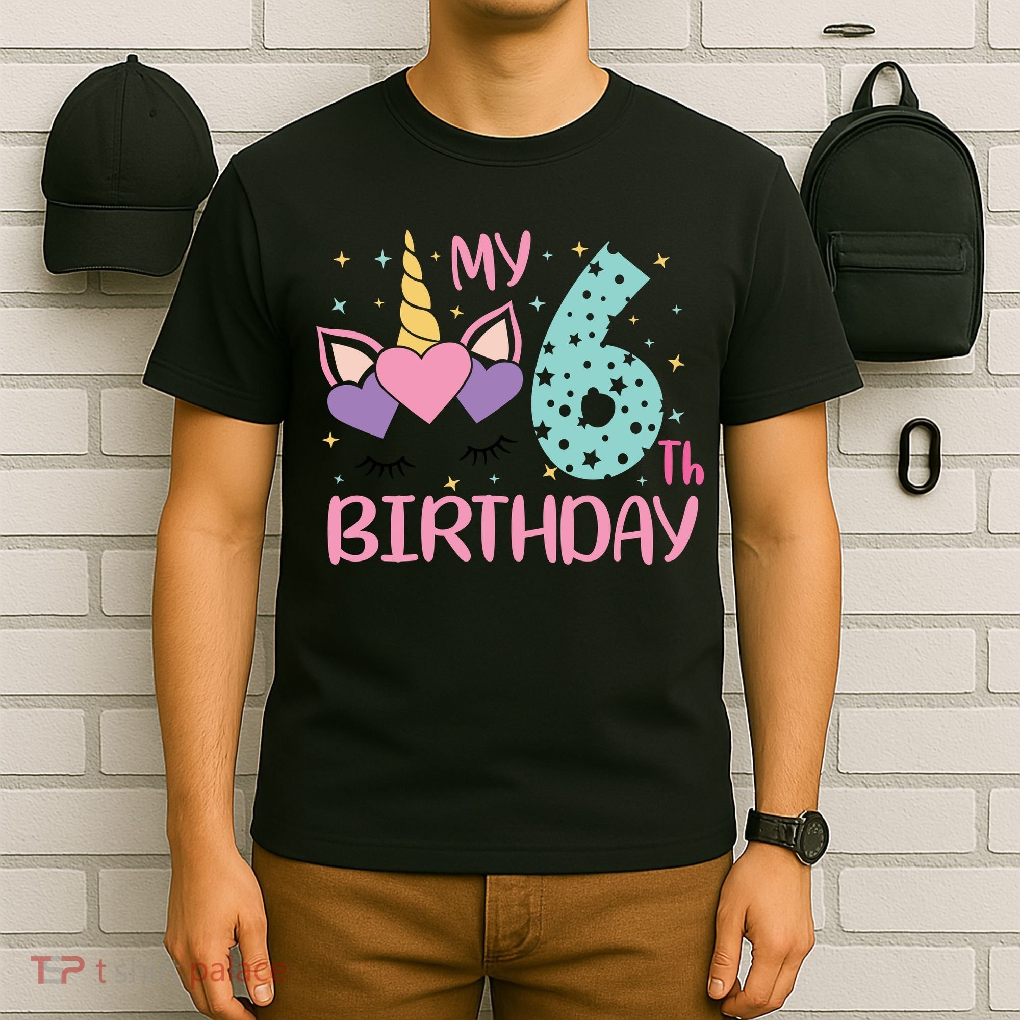 My 6th Birthday Unicorn Gift For Birthday Girl T-Shirt