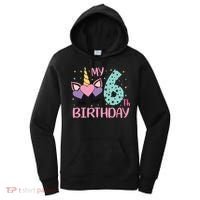 My 6th Birthday Unicorn Gift For Birthday Girl Women's Hoodie thumb 0
