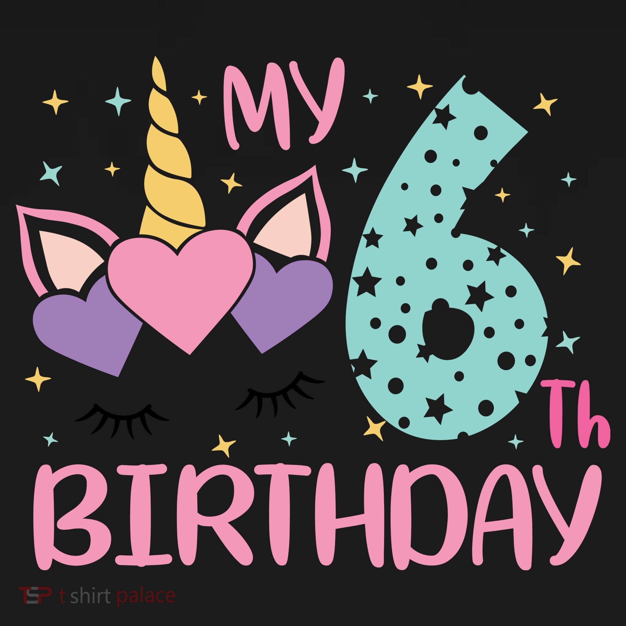 My 6th Birthday Unicorn Gift For Birthday Girl Women's Hoodie