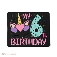 My 6th Birthday Unicorn Gift For Birthday Girl Mousepad thumb 0