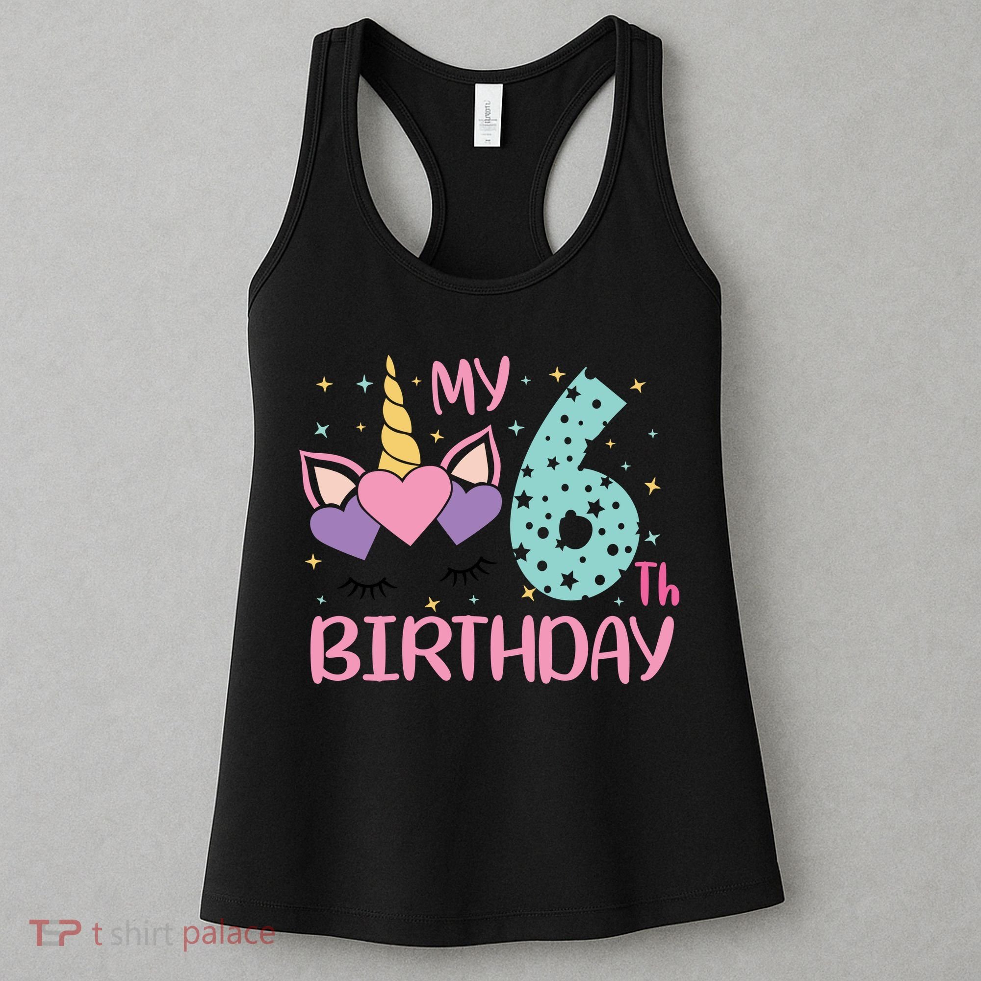 My 6th Birthday Unicorn Gift For Birthday Girl Women's Tank Top