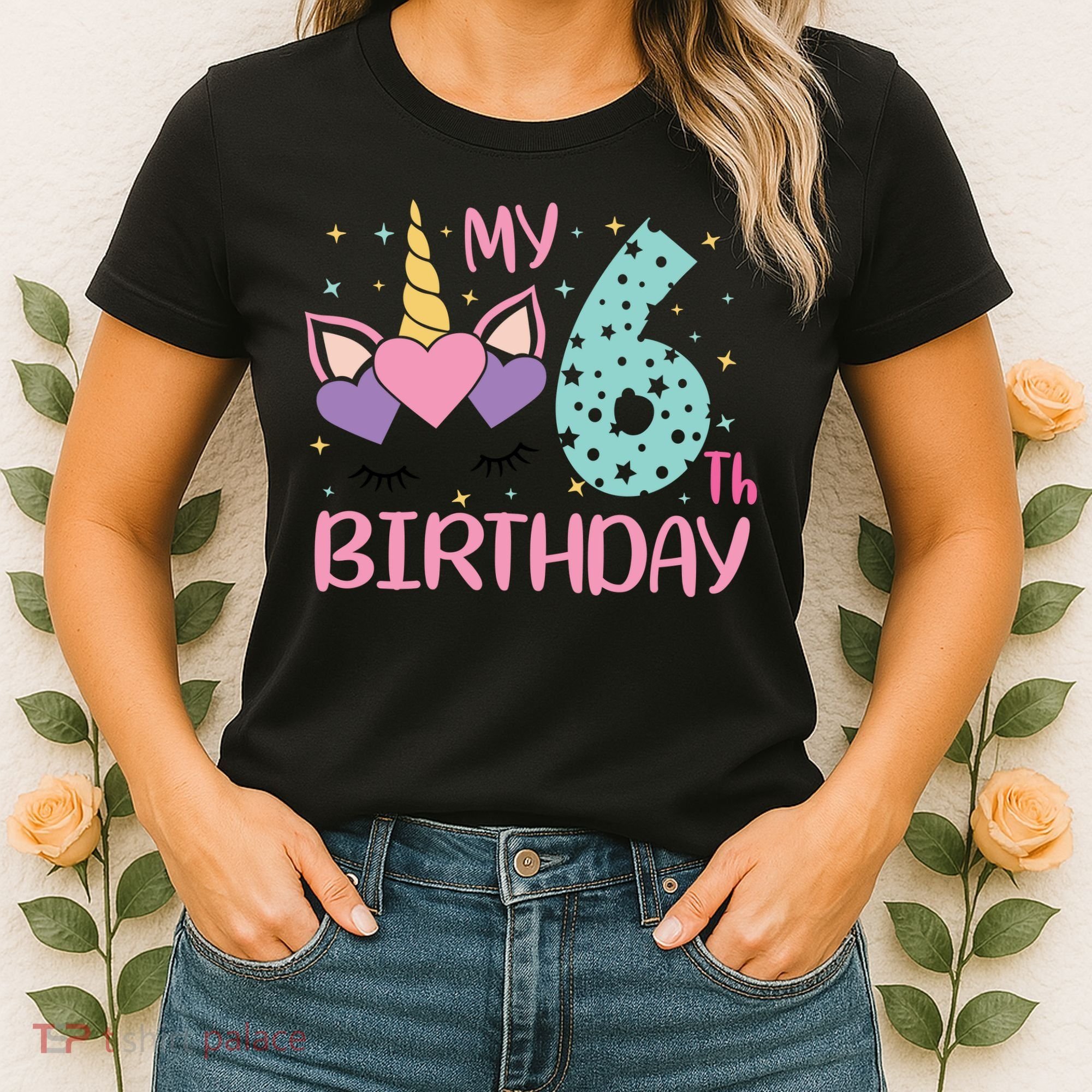 My 6th Birthday Unicorn Gift For Birthday Girl Women's T-Shirt