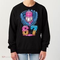 Meme 67 Gen Alpha Slang Ice Cream Drip Baseball Glove Women's Sweatshirt thumb 0